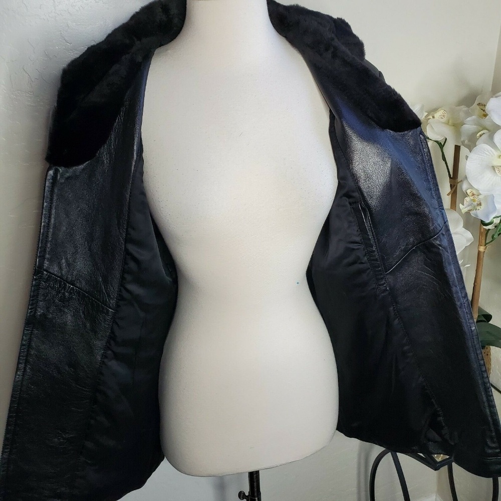 Givenchy Cuir Vintage Black Leather Jacket - Picture 7 of 9